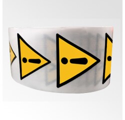 Rouleau de Pictos de Danger - Danger général - W001 - ISO 7010  - 25 mm