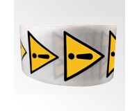 Rouleau de Pictos de Danger - Danger général - W001 - ISO 7010  - 100 mm