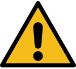 Rouleau de Pictos de Danger - Danger général - W001 - ISO 7010