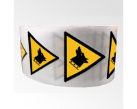 Rouleau de Pictos de Danger - Chien de garde - W013 - ISO 7010  - 25 mm