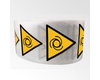 Rouleau de pictos - Danger démarrage automatique - W018  - 25 mm