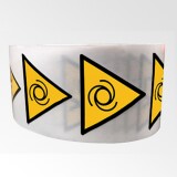 Rouleau de pictos - Danger démarrage automatique - W018  - 50 mm