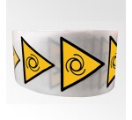 Rouleau de pictos - Danger démarrage automatique - W018  - 100 mm