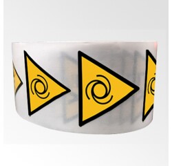 Rouleau de pictos - Danger démarrage automatique - W018  - 100 mm