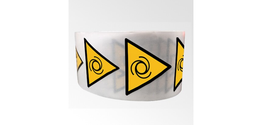 Rouleau de pictos - Danger démarrage automatique - W018  - 100 mm