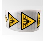 Rouleau de 250 Pictos de Danger - Ecrasement - W019 - ISO 7010