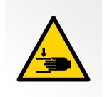 Rouleau de Pictos de Danger - Danger Écrasement des mains - W024