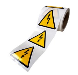 Rouleau de Pictos de Danger - Danger électricité - W012