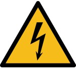 Rouleau de Pictos de Danger - Danger électricité - W012