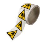 Rouleau de Pictos de Danger - Matières inflammables - W021  - 50 mm