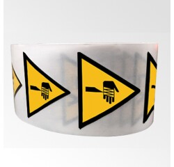 Rouleau de Pictos de Danger - Eléments pointus - W022 - ISO 7010