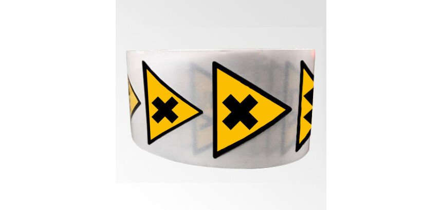 Rouleau de pictos - Danger matière nocive irritante - W016