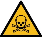 Rouleau de pictos - Danger matières toxiques - W016 - ISO 7010  - 50 mm