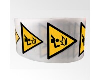 Rouleau de Pictos de Danger - Obstacle en hauteur - W023  - 50 mm