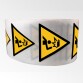 Rouleau de Pictos de Danger - Obstacle en hauteur - W023  - 50 mm