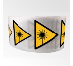 Rouleau de Pictos de Danger - Rayonnement laser - W004  - 50 mm