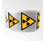 Rouleau pictos - Danger Matières radioactives - W003 - ISO 7010 - 250 ex