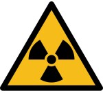 Rouleau pictos - Danger Matières radioactives - W003 - ISO 7010 - 250 ex