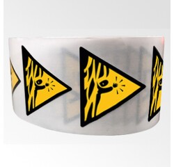 Rouleau de Pictos de Danger - Risque de Noyade - W122 - ISO 7010  - 100 mm