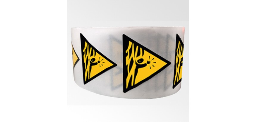 Rouleau de Pictos de Danger - Risque de Noyade - W122 - ISO 7010  - 100 mm