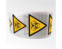 Rouleau de Pictos de Danger - Risque biologique - W009  - 25 mm