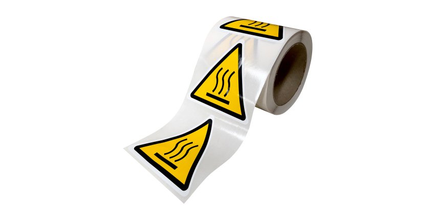 Rouleau de Pictos de Danger - Surface chaude - W017 - ISO 7010