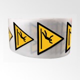 Rouleau de pictos - Danger surface glissante - W011 - ISO 7010  - 50 mm