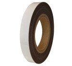 Ruban - Bande magnétique pour rayonnage - vinyle - blanc