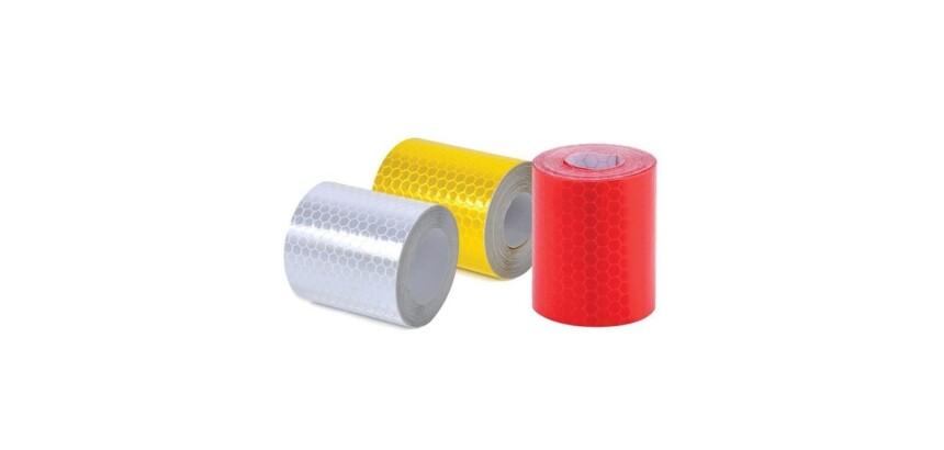 Bandes réfléchissantes REFLECTO - Autocollant - 5m x 100mm  - Rouge