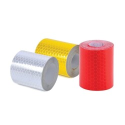 Ruban réfléchissant REFLECTO - Autocollant - 5m x 100mm  - Rouge