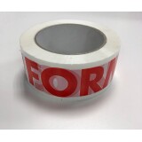 Ruban - Ecriture rouge sur fond blanc - 48 mm x 100 mm