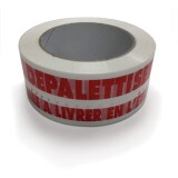 Ruban adhésif - Ne pas dépalettiser - 48 mm x 100 m - Blanc et rouge