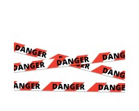 Ruban - Signalisation "TRAVAUX" Rouge & Blanc - 100m x 50mm