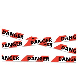 Rubalise de chantier - DANGER - NF P98-465 - Longueur 10 mètres