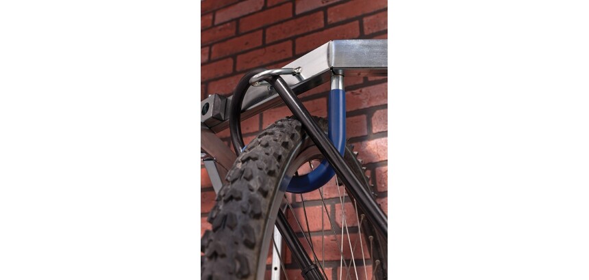 Râtelier mural - Range vélos suspendu 6 places - Acier galvanisé