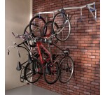 Râtelier mural - Range vélos suspendu 6 places - Acier galvanisé