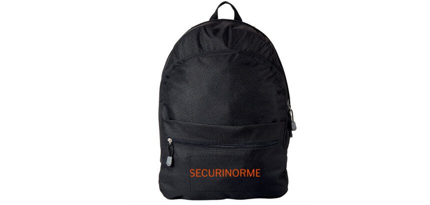 Sac à dos sécurité - Polyester 600 deniers - 450 x 350 x 170 mm