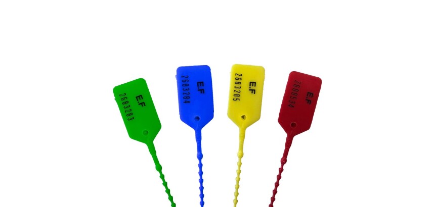 Scellés de Sécurité - Polypropylène - 250 mm - Lot de 100 ex  - Vert