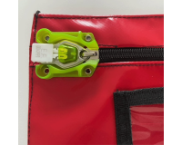 Scellés de Sécurité plastique BAGI - numérotation aléatoire - 100 ex  - Rouge