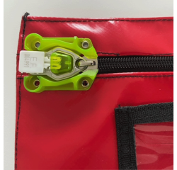 Scellés de Sécurité plastique BAGI - numérotation aléatoire - 100 ex  - Blanc