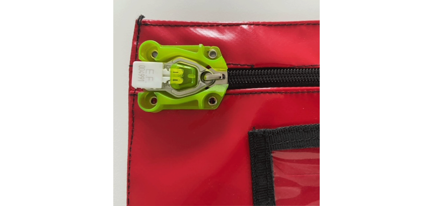 Scellés de Sécurité plastique BAGI - numérotation aléatoire - 100 ex  - Blanc