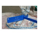 Scellés de Sécurité plastique L 520 mm- STRAPSEAL - Lot de 100 ex  - Rouge