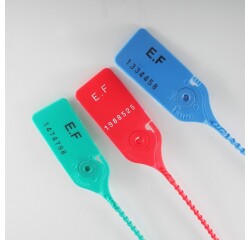 Scellés de Sécurité Tear Off Latéral - Plastique - Lot de 100 ex  - Jaune