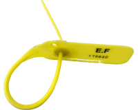 Scellés sécu - Tear Off Latéral Polypropylène - 100 ex  - Jaune - 300 mm