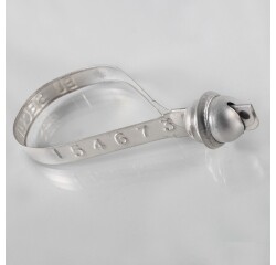 Scellés sécurité métal - Bords repliés TADISEAL2 - 100 ex