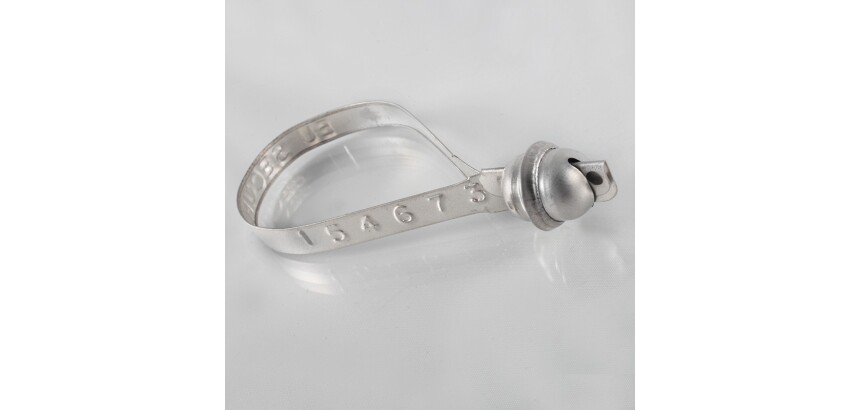 Scellés sécurité métal - Bords repliés TADISEAL2 - 100 ex