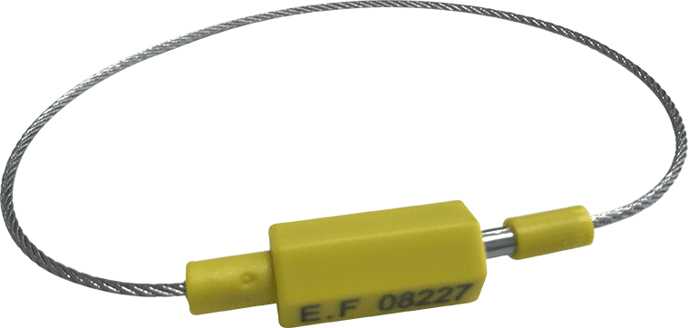 Scellés de Sécurité - Câble ABS/Acier 320mm - 25 unités  - Jaune