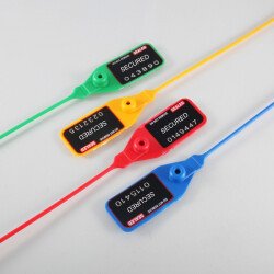 Scellés de Sécurité SEALTEC - Plastique Compatible Alimentaire - Par 100  - Jaune - 205 mm