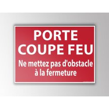 Signalisation - PORTE COUPE FEU...   - 210 x 150 - PVC