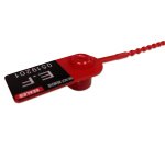 Scellés de Sécurité plastique SEALTEC - 100 ex - Norme 10/2011 EU  - Rouge - 205 mm